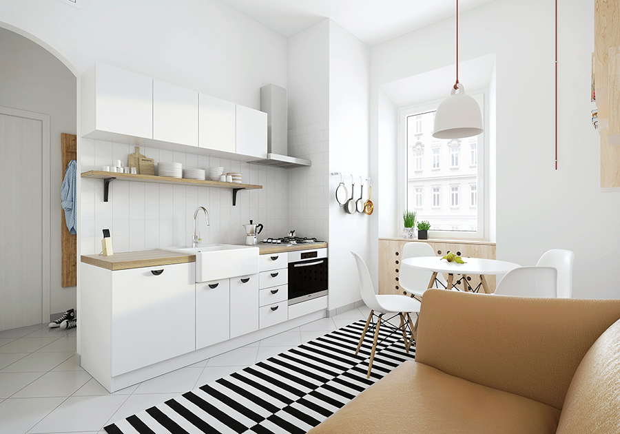 Small nordic kitchen&dining_2